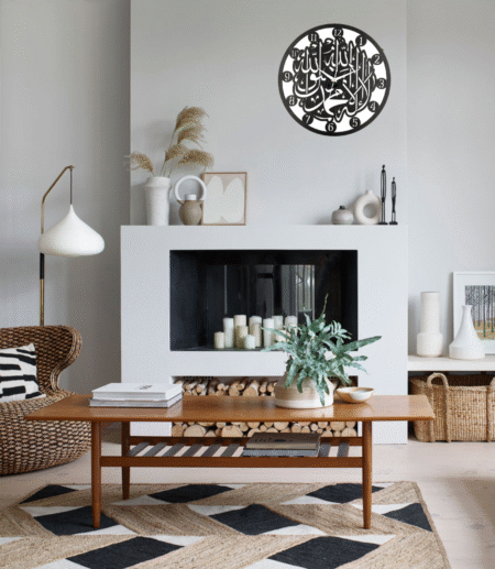 Wooden Silent Non-Ticking Wall Clock for Home Stylish Latest Designer Wall Clock for Home Living Room Bedroom Office Hall